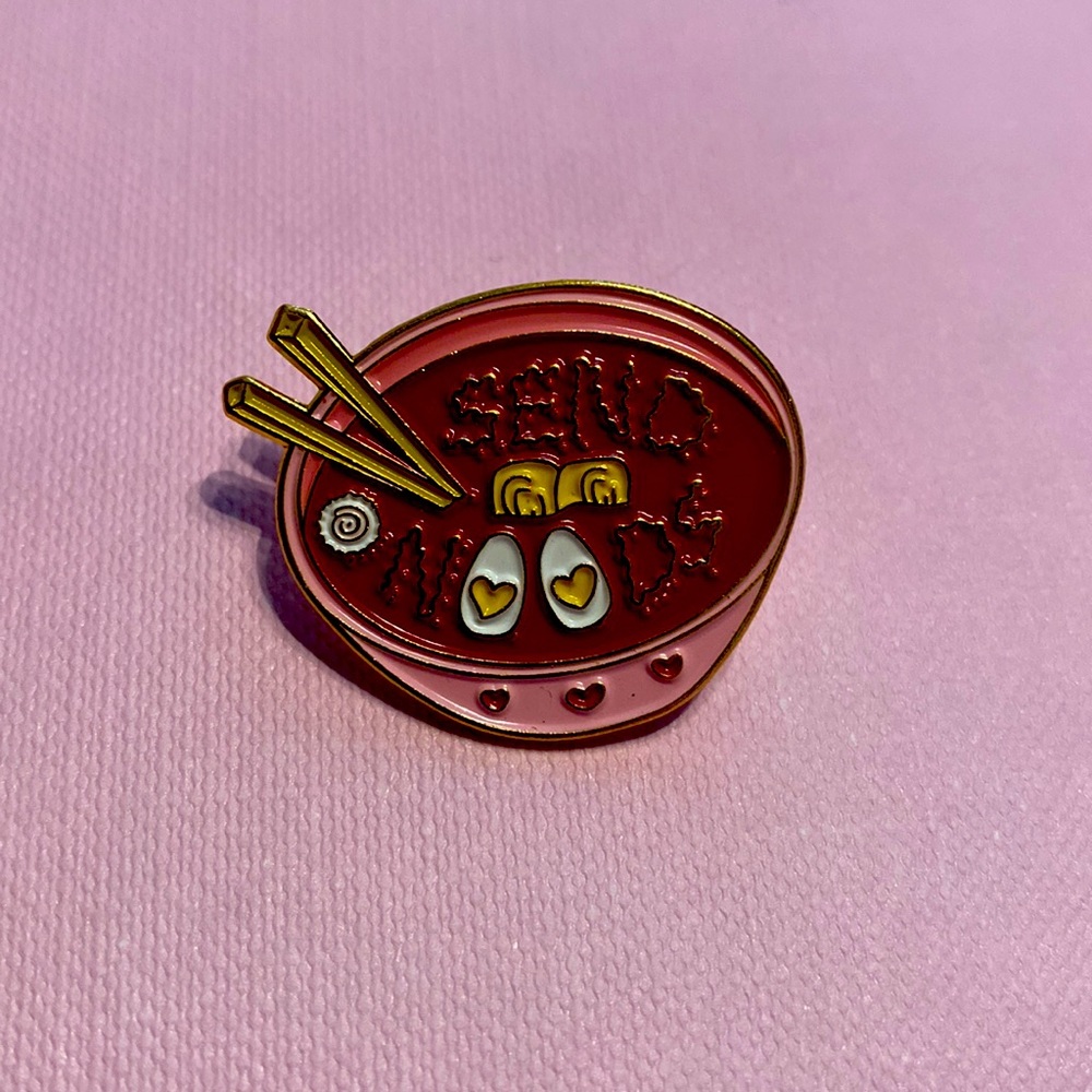 Send Noods Enamel Pin Brooch